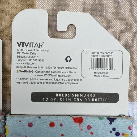 Lot of 2 12 Oz Beer Cozies Insulated Sleeve Can Cooler I Like Crafts - Picture 3 of 3